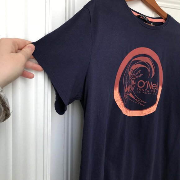 O'Neill Mens XL Blue Santa Cruz Surf T-Shirt - Picture 4 of 5